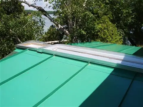 Custom pre-painted metal roofing completed by Brown Bros Roofing
