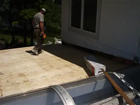 Metal roof accent on a residential property